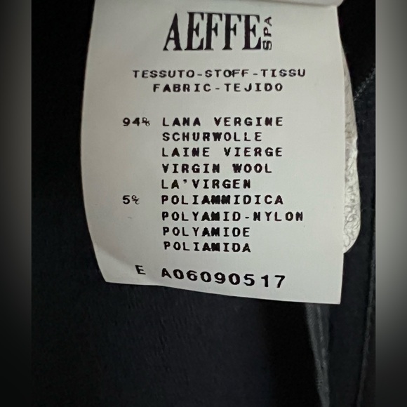 Moschino 2010 Runway Virgin Wool Navy Coat Jacket NWT Made In Italy Size 12 (US) - Picture 8 of 9